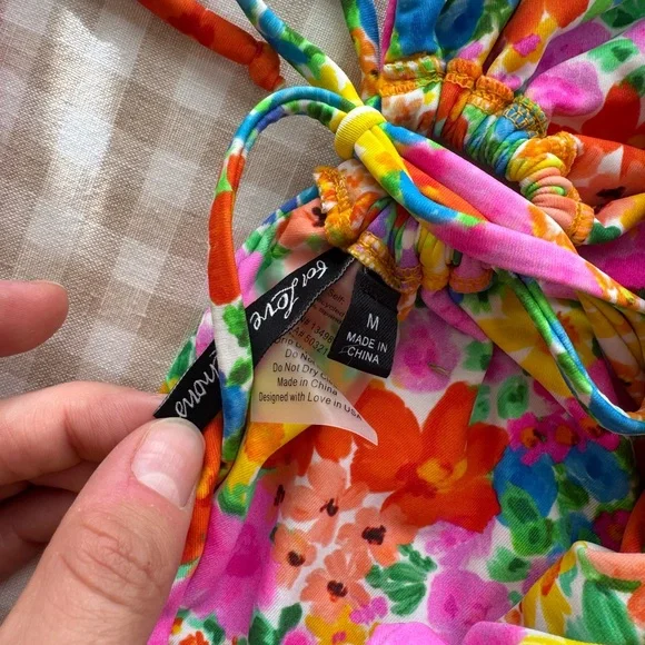 For Love and Lemons Bright Floral Bikini Set - Picture 4 of 5